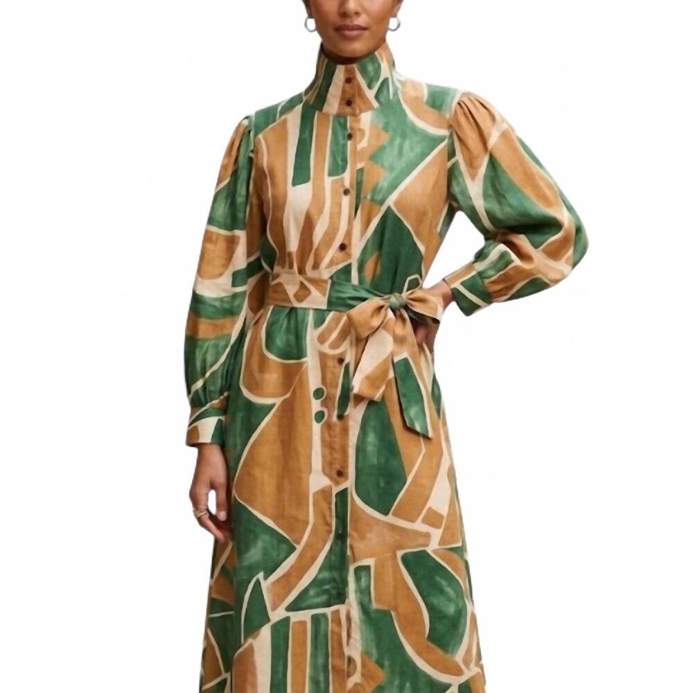 NEW BABETTE dylan long sleeve dress in chaos